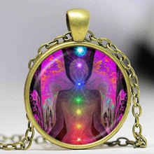Load image into Gallery viewer, yoga necklaces pendants bronze chain Hinduism