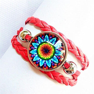 charm Bracelet Mandala Flower