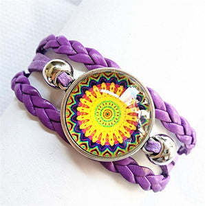 charm Bracelet Mandala Flower