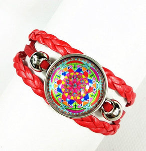 charm Bracelet Mandala Flower